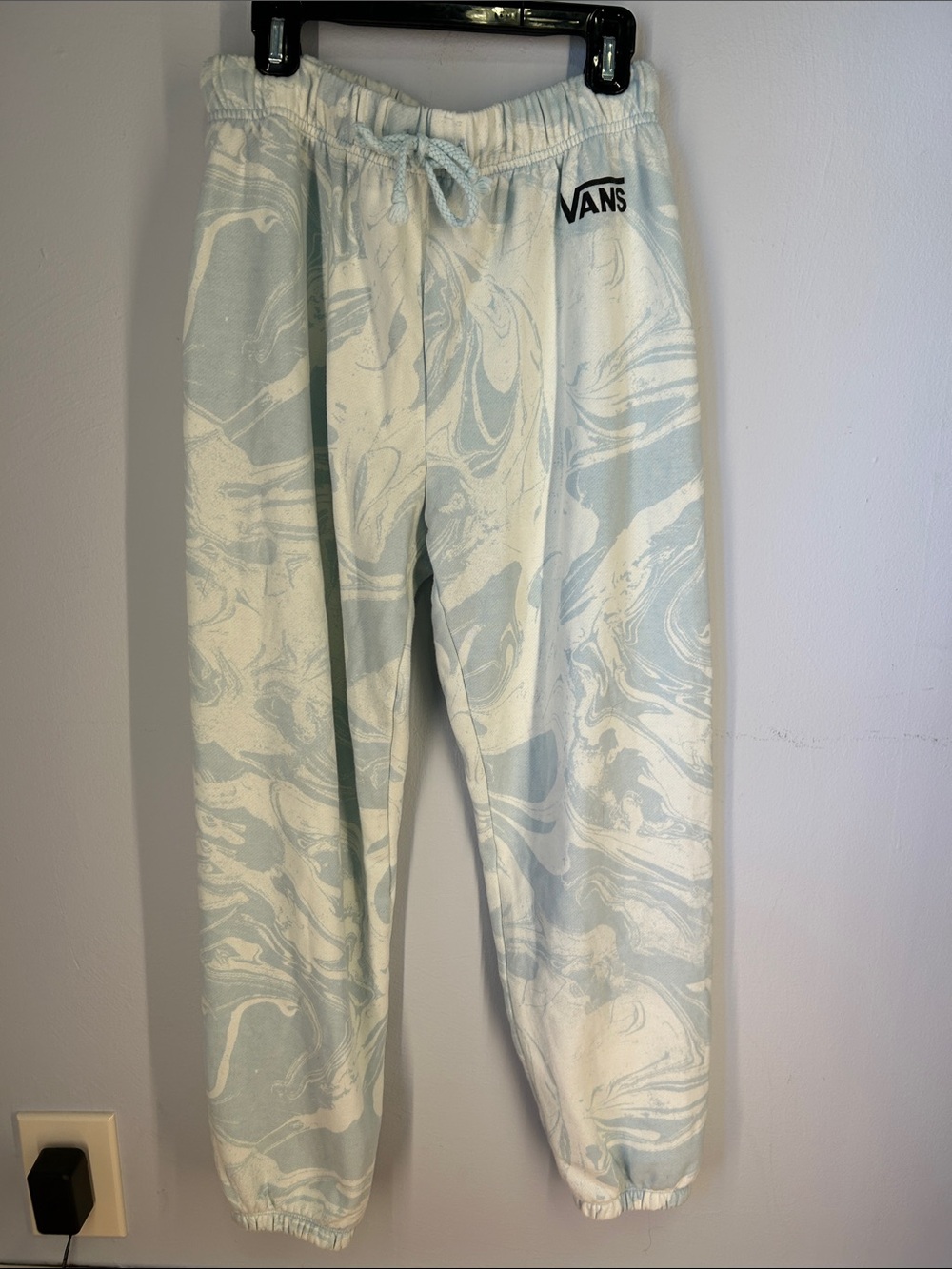 Vans Light Blue & White Marble Sweatpants